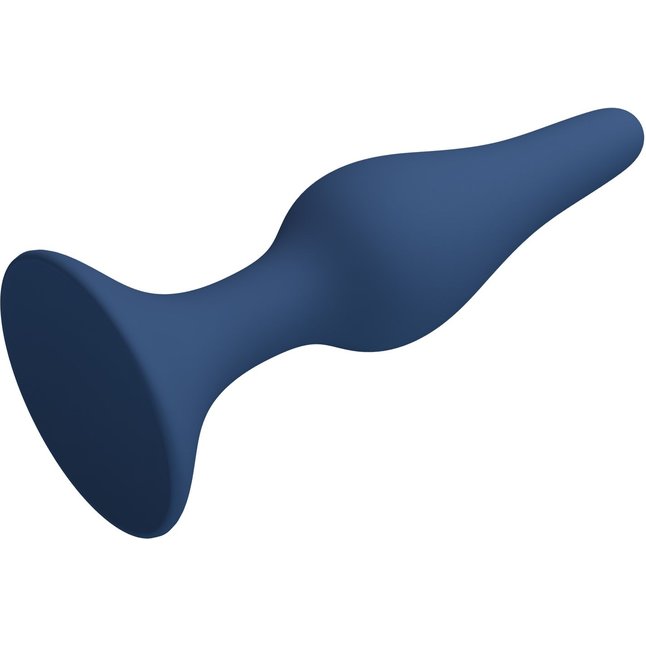 Синяя анальная пробка Slim Anal Plug XL - 15,4 см - Mr.Play. Фотография 5.