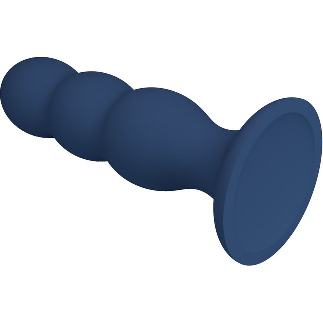 Синяя анальная пробка со смещенным центром тяжести - 16,5 см - Mr.Play. Фотография 4.