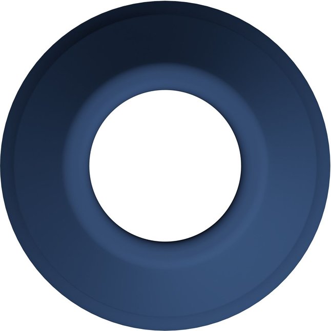 Синяя анальная пробка с открытым каналом - 8,7 см - Mr.Play. Фотография 6.