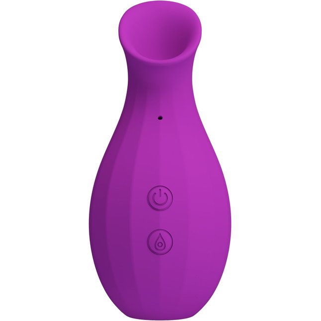 Лиловый клиторальный вакуумный стимулятор Magic Bottle - Pretty Love. Фотография 4.