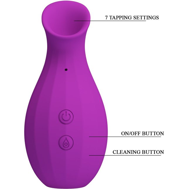 Лиловый клиторальный вакуумный стимулятор Magic Bottle - Pretty Love. Фотография 8.