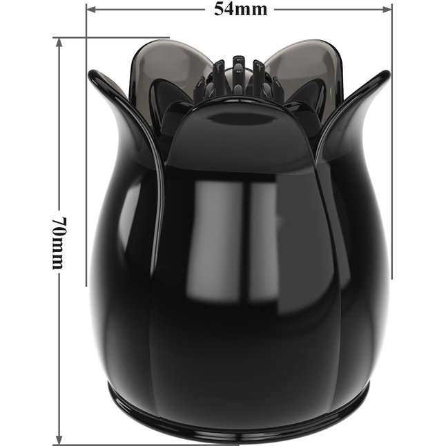 Черная насадка для wand-массажера - Pretty Love. Фотография 8.