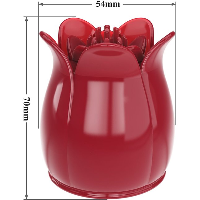 Красная насадка для wand-массажера - Pretty Love. Фотография 8.