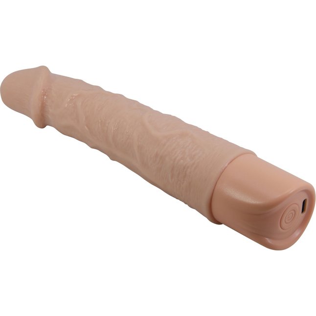 Телесный реалистичный вибратор Leander - 20,3 см - Pretty Love. Фотография 7.