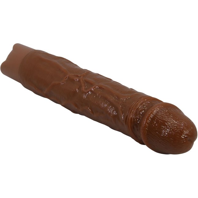 Коричневый реалистичный вибратор Osric - 22,3 см - Pretty Love. Фотография 6.