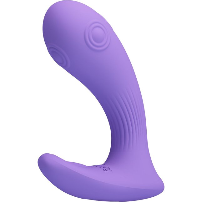 Сиреневый вибратор Andromeda с функцией постукивания - Pretty Love