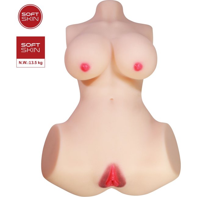 Мастурбатор-торс Aveline с 2 любовными тоннелями - Crazy Bull. Фотография 6.