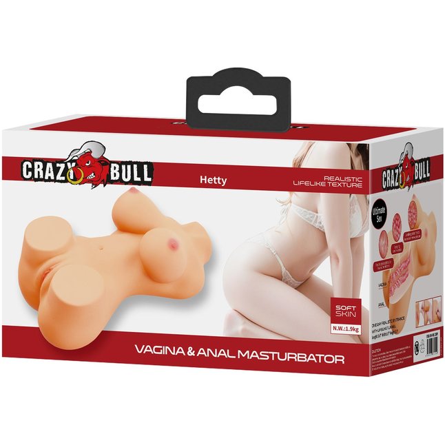 Телесный мастурбатор Hetty - Crazy Bull. Фотография 3.