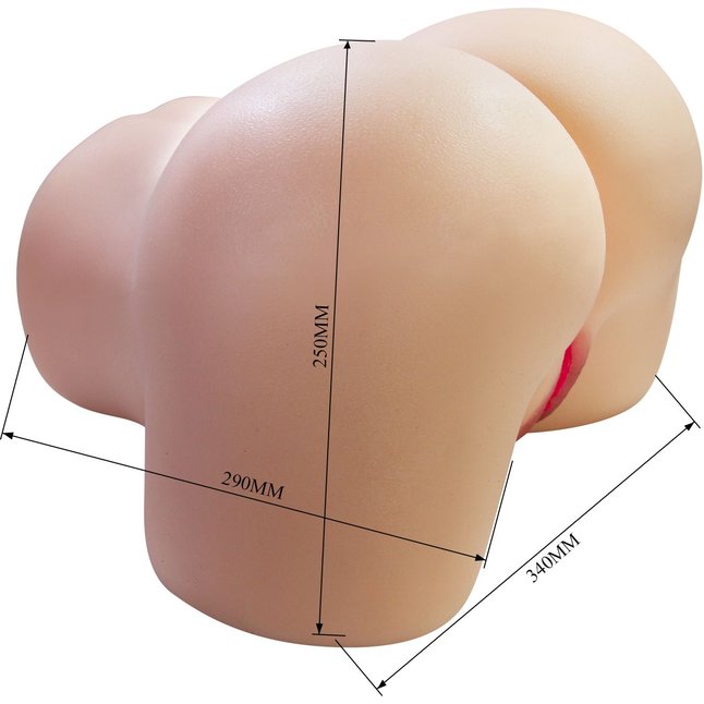 Телесный мастурбатор Julia с 2 любовными каналами. Фотография 6.