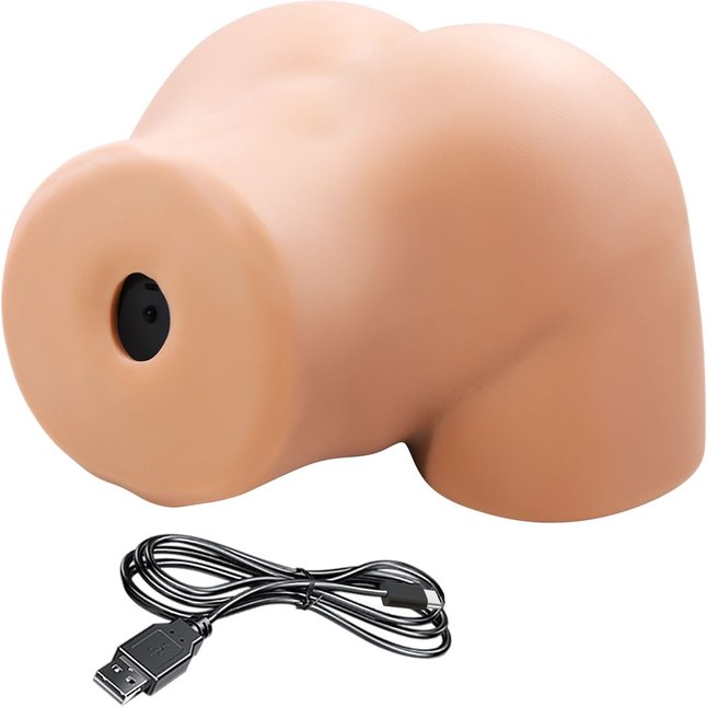 Телесный мастурбатор Olivia с 2 любовными отверстиями - Crazy Bull. Фотография 6.