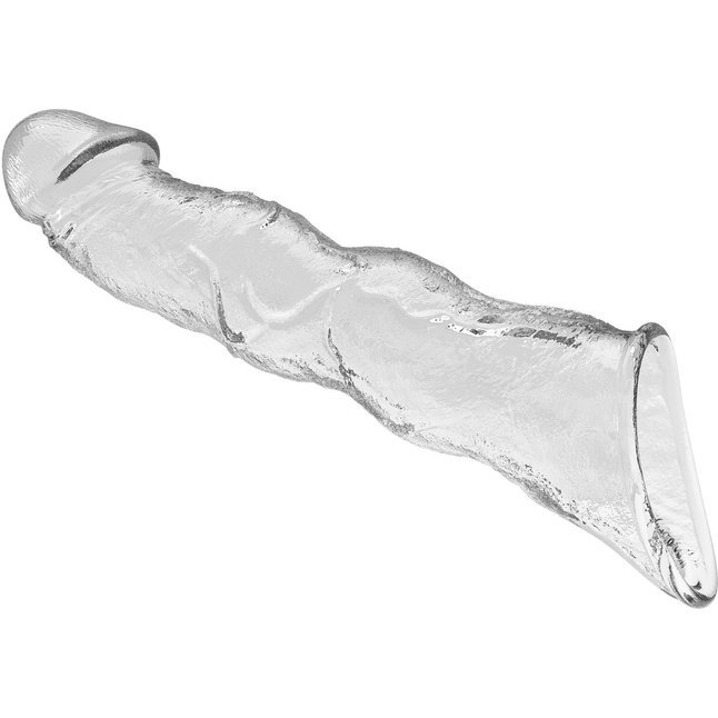Прозрачный фаллоудлинитель с 3 вставками - 28 см - Pretty Love. Фотография 4.