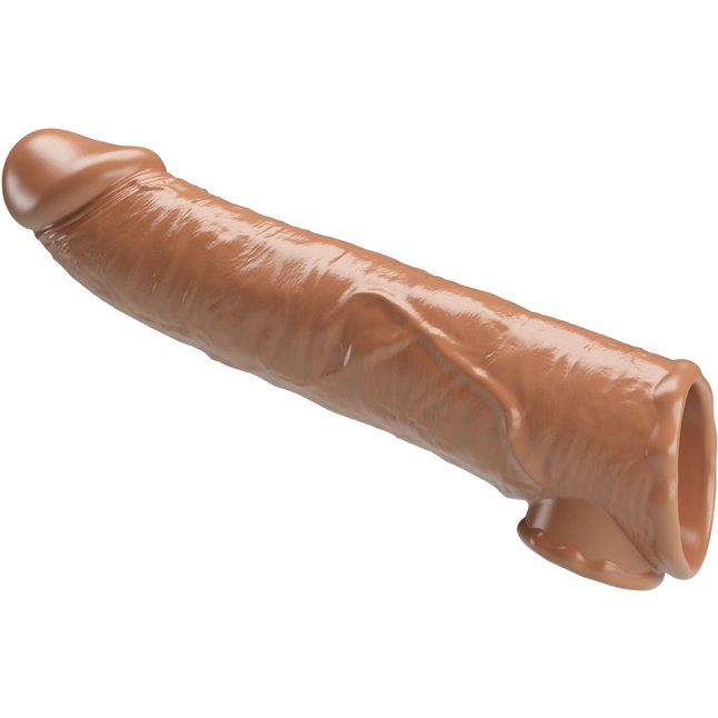 Карамельный фаллоудлинитель с подхватом мошонки Silas - 26 см - Pretty Love. Фотография 4.