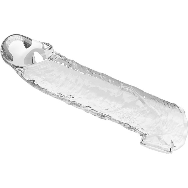 Прозрачный фаллоудлинитель с подхватом мошонки Silas - 26 см - Pretty Love. Фотография 4.