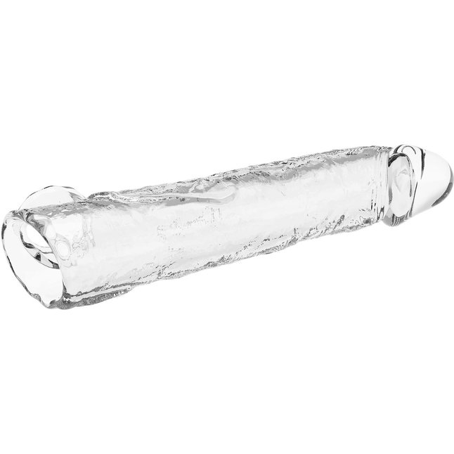 Прозрачный фаллоудлинитель с подхватом мошонки Silas - 26 см - Pretty Love. Фотография 6.