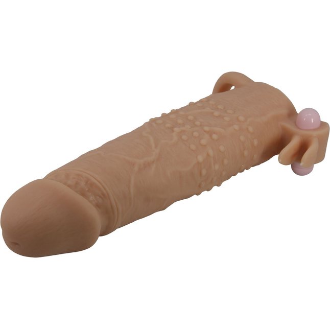 Телесная насадка на пенис Quillon - 20 см - Pretty Love. Фотография 5.
