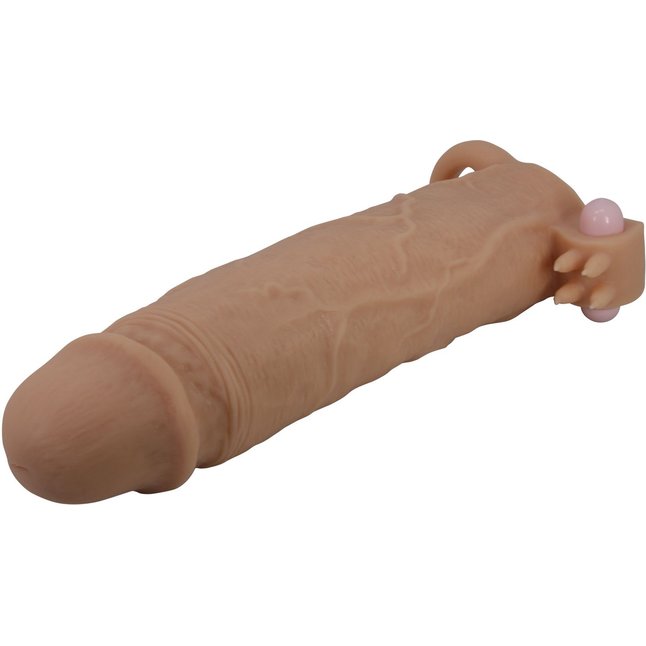 Телесная насадка на пенис Xerxes - 22 см - Pretty Love. Фотография 5.