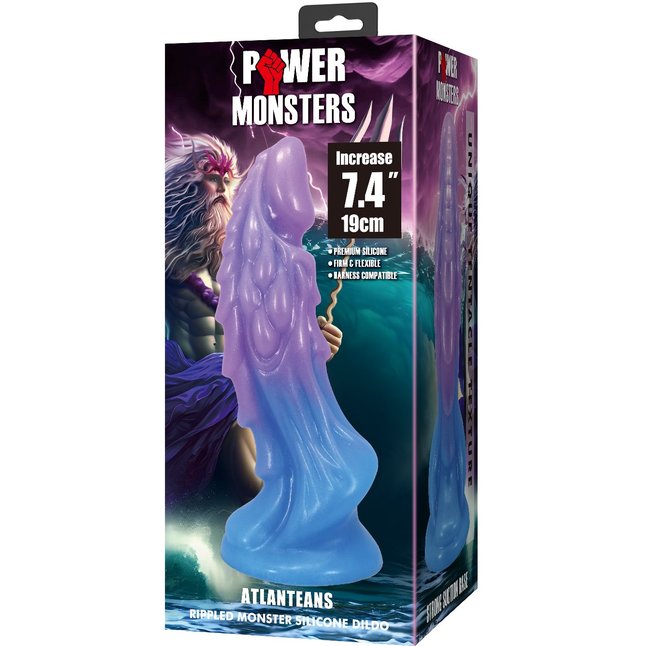 Силиконовый фантазийный фаллоимитатор Atlantis - 19 см. Фотография 4.