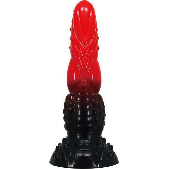Силиконовый фантазийный фаллоимитатор Fire Dragon - 24,5 см. Фотография 5.