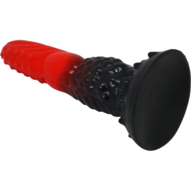 Силиконовый фантазийный фаллоимитатор Fire Dragon - 24,5 см. Фотография 6.