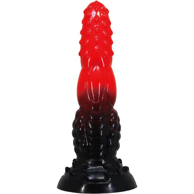Силиконовый фантазийный фаллоимитатор Fire Dragon - 24,5 см