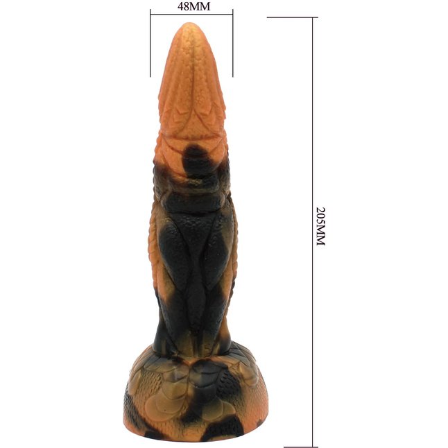 Силиконовый фантазийный фаллоимитатор Tyrannosaurus - 20,5 см. Фотография 7.