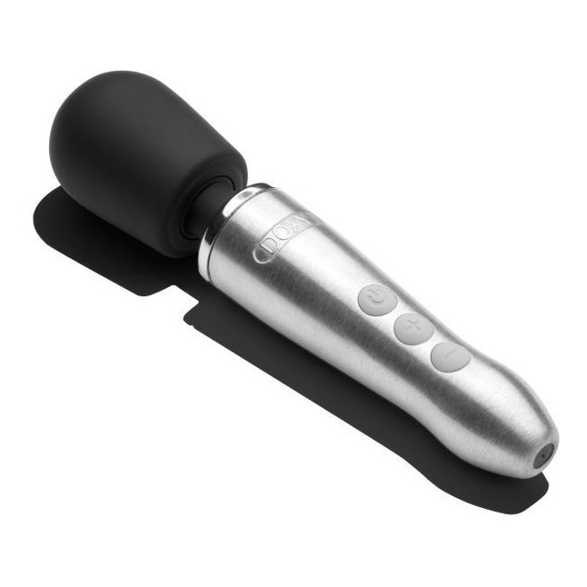 Серебристо-черный вибратор Doxy Go - 16,2 см. Фотография 2.