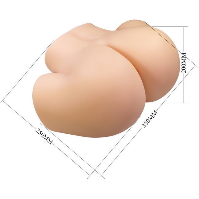 Телесный полноразмерный мастурбатор Anaid - Crazy Bull. Фотография 7.