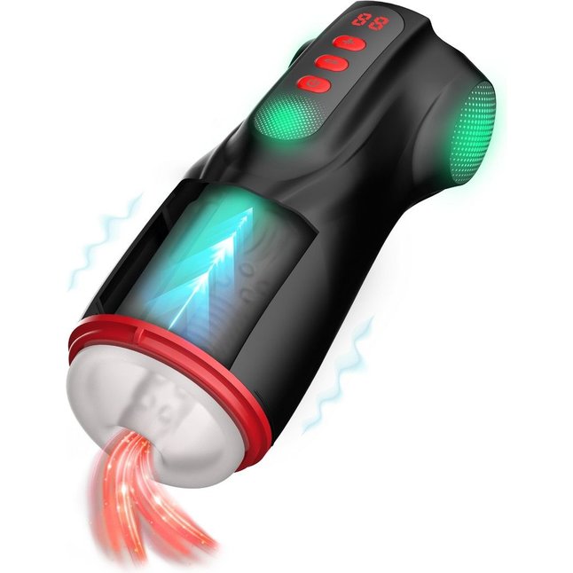 Интерактивный мастурбатор Raven с вакуумом, вибрацией и подсветкой - Masturs. Фотография 2.