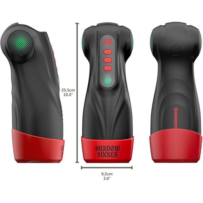 Интерактивный мастурбатор Raven с вакуумом, вибрацией и подсветкой - Masturs. Фотография 11.