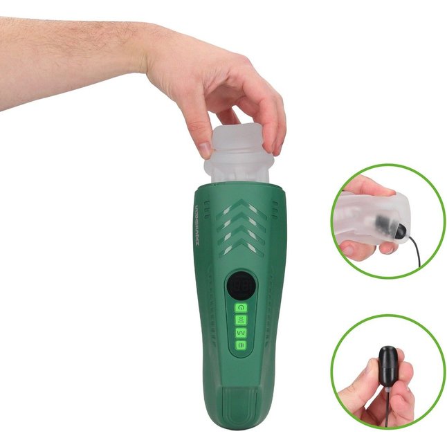 Интерактивный мастурбатор Ayla с вакуумом, вибрацией и голосом - Masturs. Фотография 15.