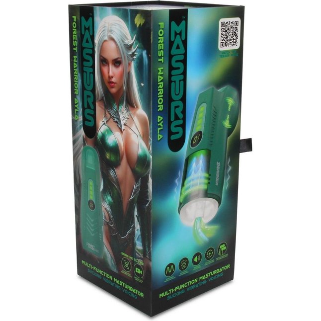 Интерактивный мастурбатор Ayla с вакуумом, вибрацией и голосом - Masturs. Фотография 16.