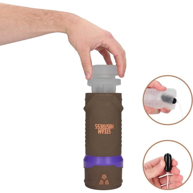 Интерактивный мастурбатор Misty с вакуумом, вибрацией и сжатием - Masturs. Фотография 14.