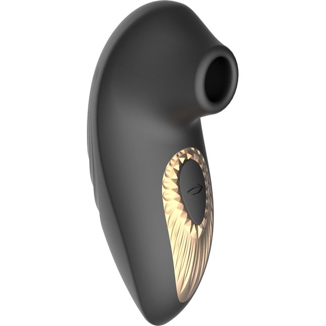 Черный вакуумный стимулятор клитора. Фотография 4.