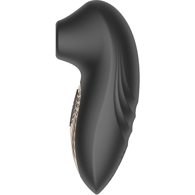 Черный вакуумный стимулятор клитора. Фотография 5.