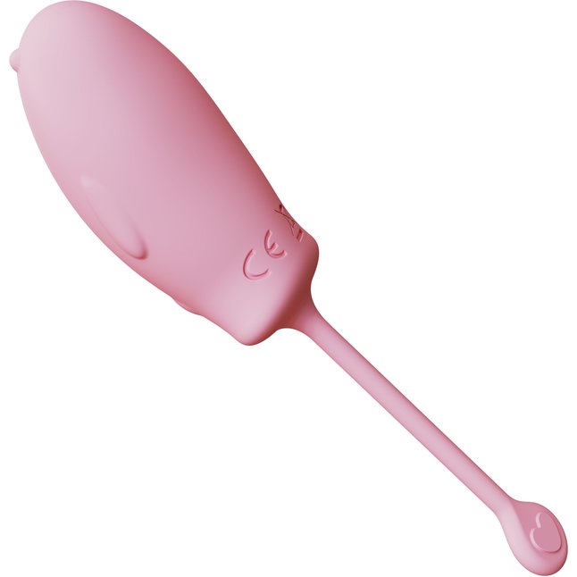 Розовое силиконовое виброяйцо с пультом ДУ. Фотография 2.