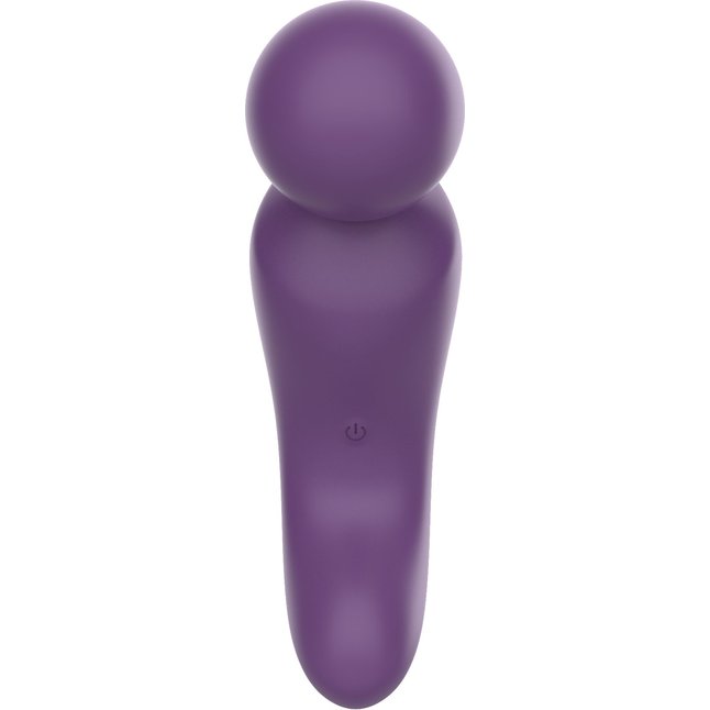 Фиолетовый изогнутый wand-вибратор. Фотография 4.