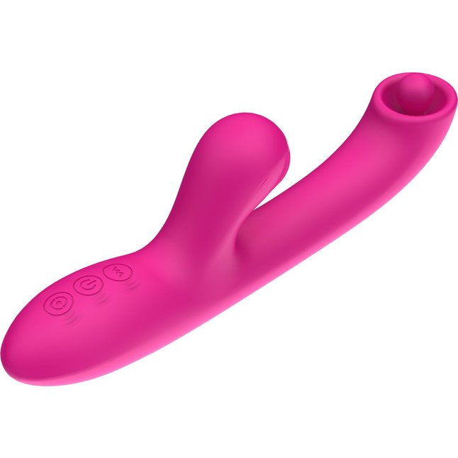 Розовый вибратор-кролик с усиленной стимуляцией точки G. Фотография 3.