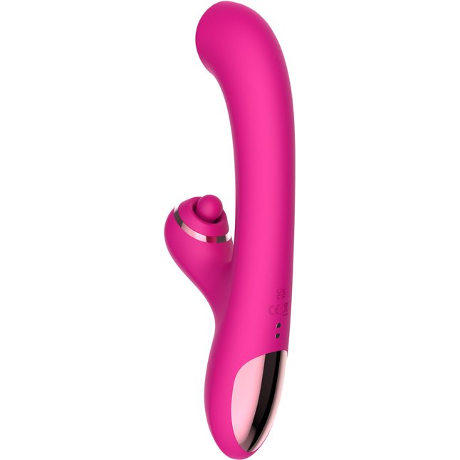 Розовый вибратор-кролик с усиленной стимуляцией точки G. Фотография 5.