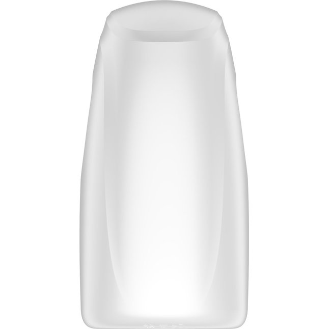 Белый мастурбатор с язычком и возвратно-поступательными движениями. Фотография 4.