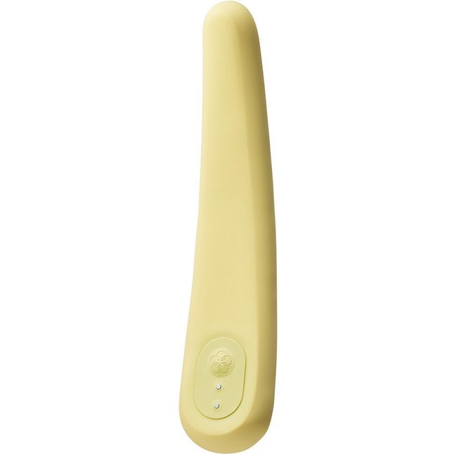 Желтый вибратор iroha Fit Mikazuki - 17,7 см - IROHA Vibrators