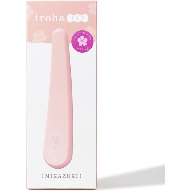 Нежно-розовый вибратор iroha Fit Mikazuki Nadeshiko - 17,7 см - IROHA Vibrators. Фотография 4.
