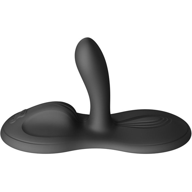 Черная виброподушка с функцией нагрева Flora. Фотография 3.