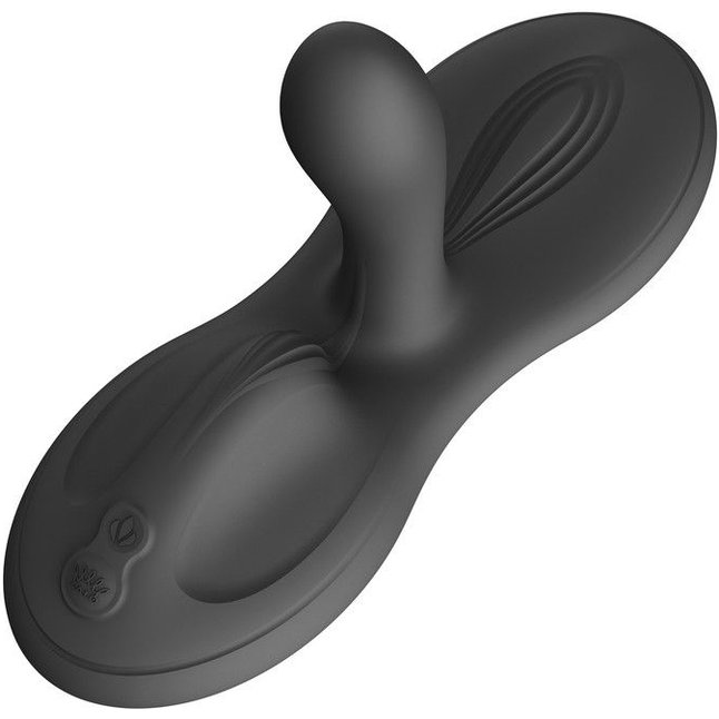 Черная виброподушка с функцией нагрева Flora. Фотография 4.