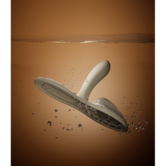 Белая виброподушка с функцией нагрева Flora. Фотография 13.