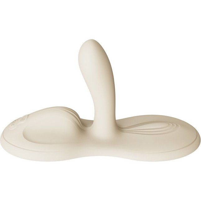 Белая виброподушка с функцией нагрева Flora. Фотография 3.