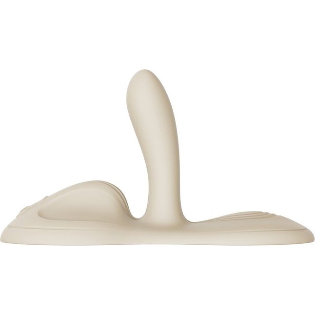 Белая виброподушка с функцией нагрева Flora. Фотография 5.