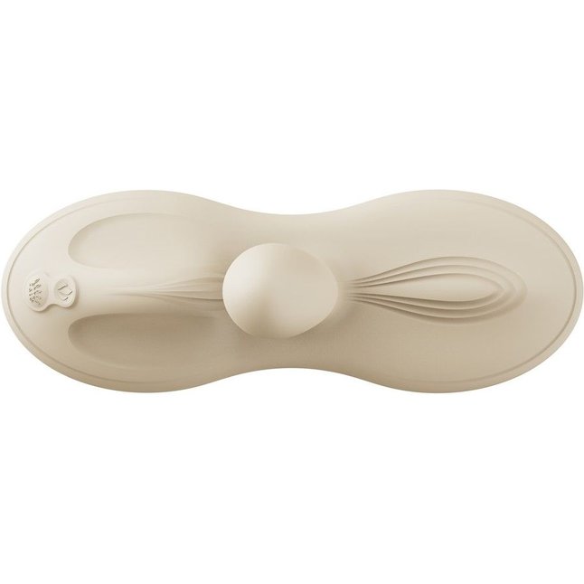 Белая виброподушка с функцией нагрева Flora. Фотография 6.