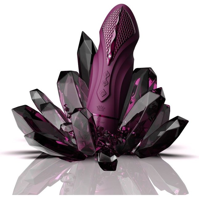 Фиолетовая секс-машина с функцией нагрева, насадками и присоской Sesh. Фотография 14.