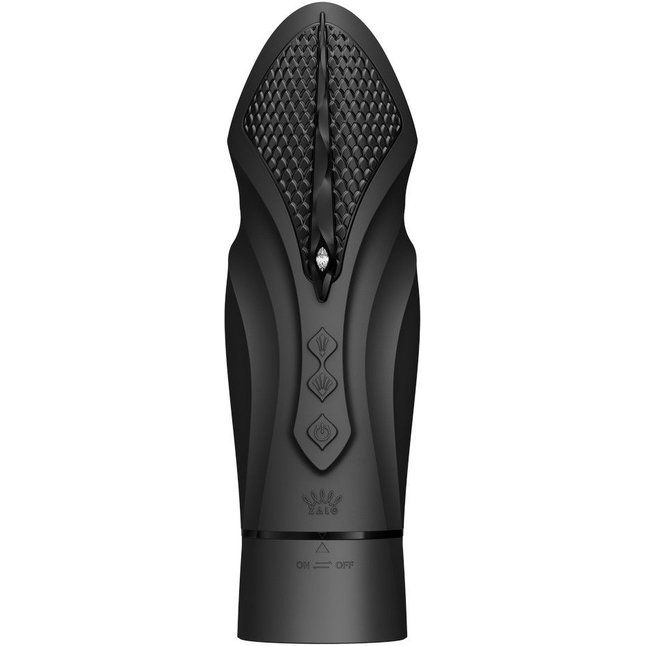 Черная секс-машина с функцией нагрева, насадками и присоской Sesh. Фотография 5.