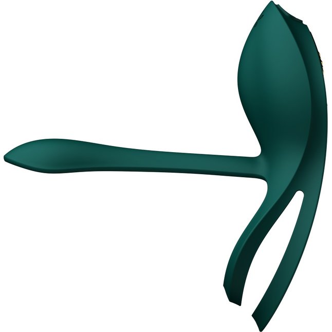 Зеленое эрекционное виброкольцо Bayek с пультом ДУ. Фотография 3.